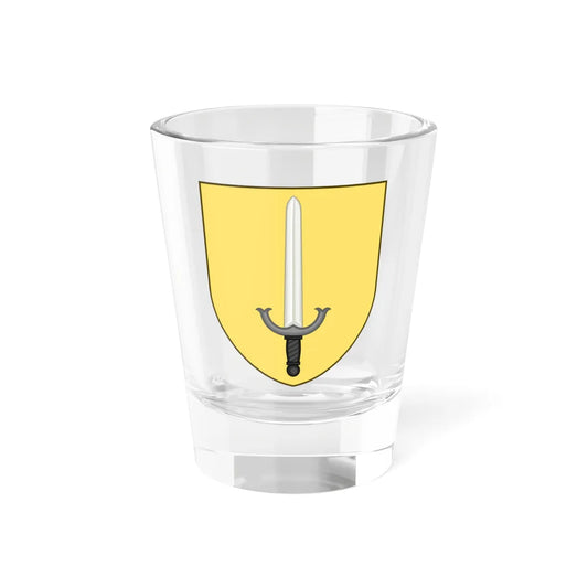 Coat of arms of Barrington Rhode Island (United States) (Coat of Arms) Shot Glass 1.5oz 1.5oz - Go Mug Yourself