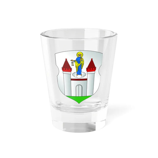 Coat of Arms of Barysaŭ (Belarus) (Coat of Arms) Shot Glass 1.5oz 1.5oz - Go Mug Yourself
