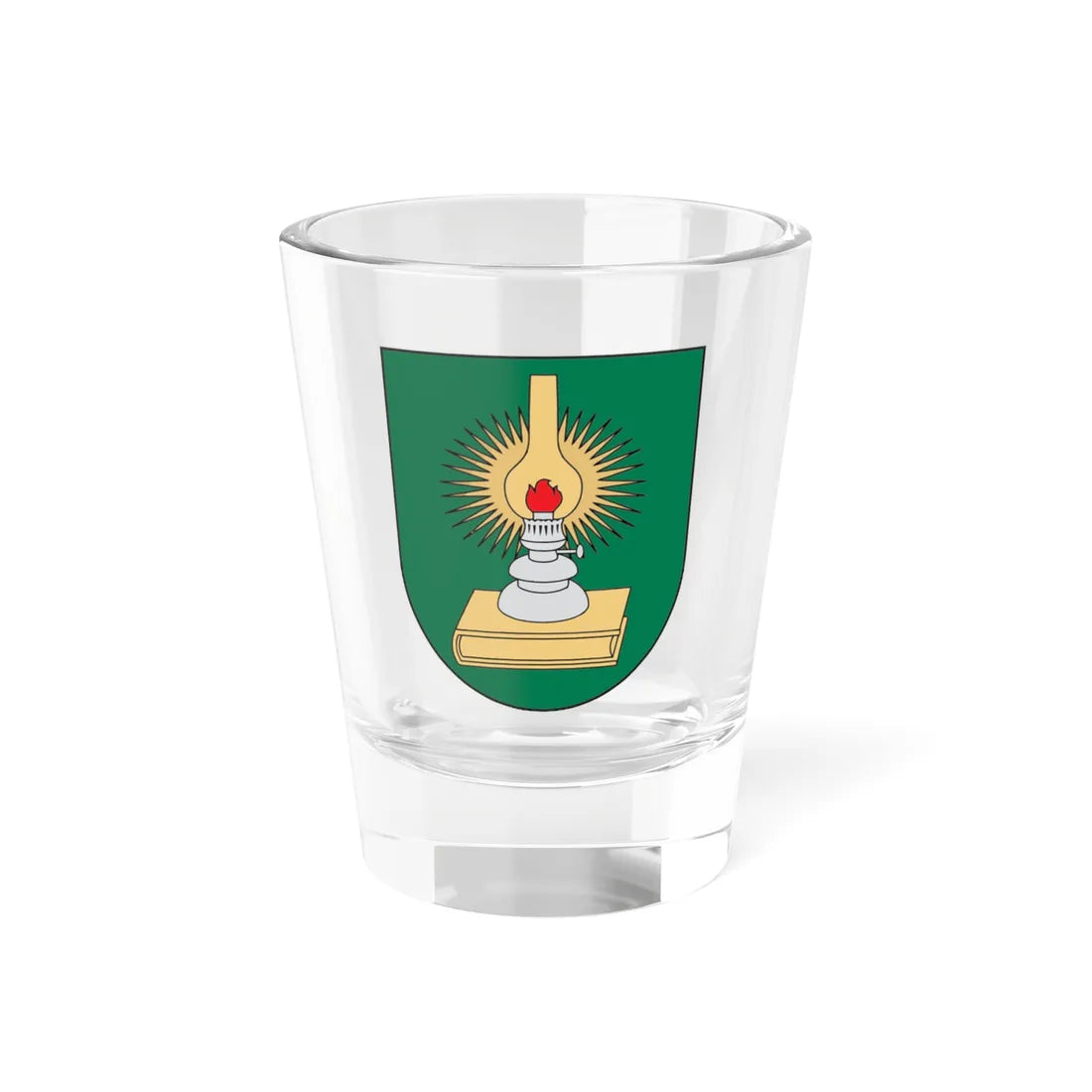 Coat of arms of Barzdai (Lithuania) (Coat of Arms) Shot Glass 1.5oz 1.5oz - Go Mug Yourself