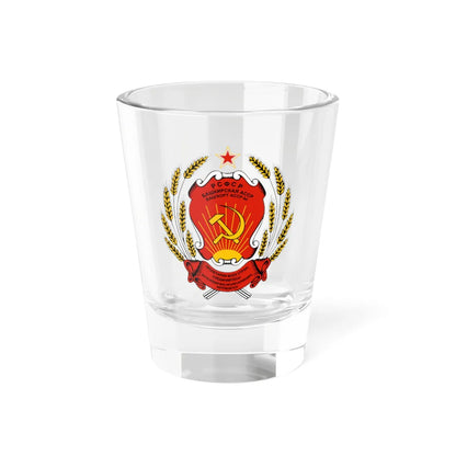 Coat of arms of Bashkir ASSR (Russia) (Coat of Arms) Shot Glass 1.5oz 1.5oz - Go Mug Yourself