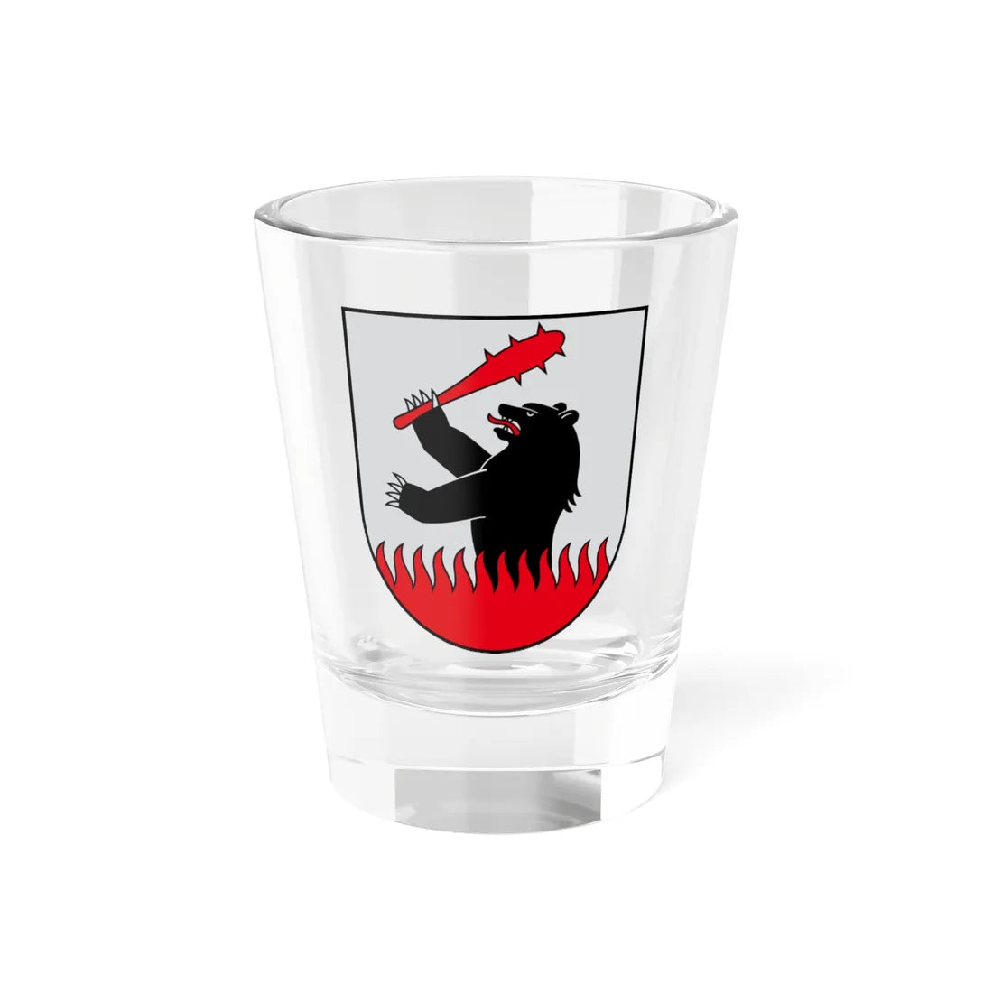 Coat of arms of Batakiai (Lithuania) (Coat of Arms) Shot Glass 1.5oz 1.5oz - Go Mug Yourself
