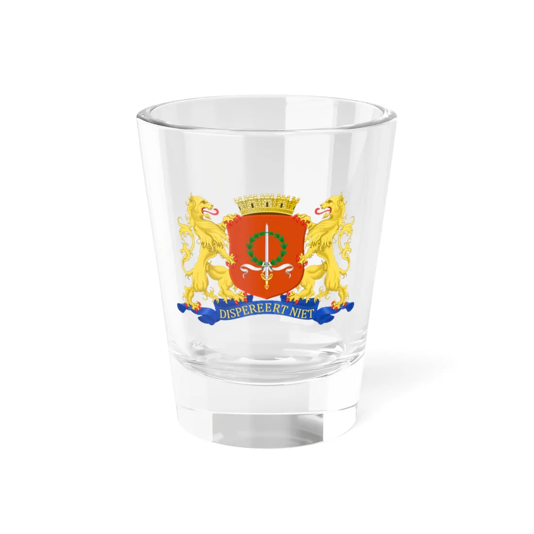 Coat of Arms of Batavia 1930 (Netherlands) (Coat of Arms) Shot Glass 1.5oz 1.5oz - Go Mug Yourself