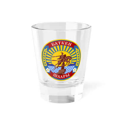 Coat of arms of Batken (Kyrgyzstan) (Coat of Arms) Shot Glass 1.5oz 1.5oz - Go Mug Yourself