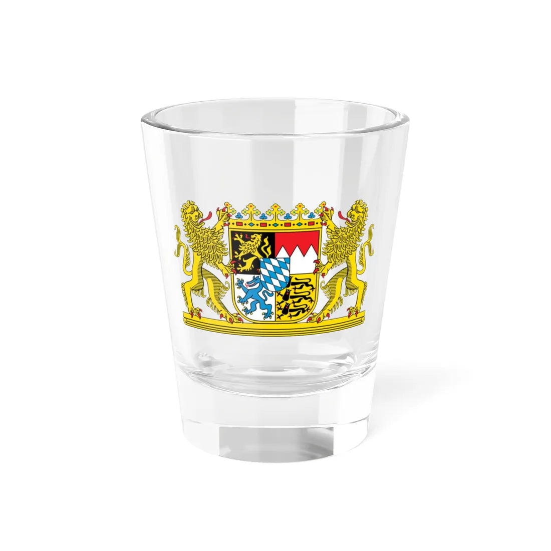 Coat of arms of Bavaria (Germany) (Coat of Arms) Shot Glass 1.5oz 1.5oz - Go Mug Yourself