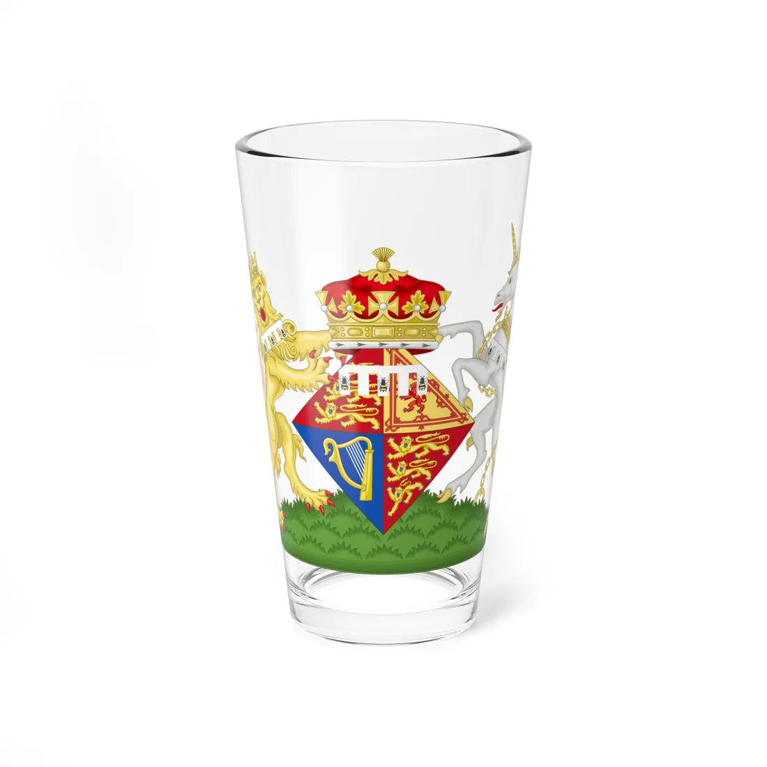 Coat of Arms of Beatrice of York (United Kingdom) (Coat of Arms) Pint Glass 16oz 16oz - Go Mug Yourself