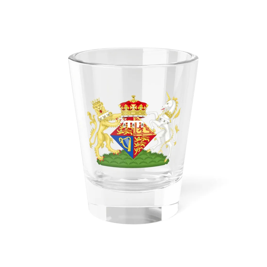 Coat of Arms of Beatrice of York (United Kingdom) (Coat of Arms) Shot Glass 1.5oz 1.5oz - Go Mug Yourself
