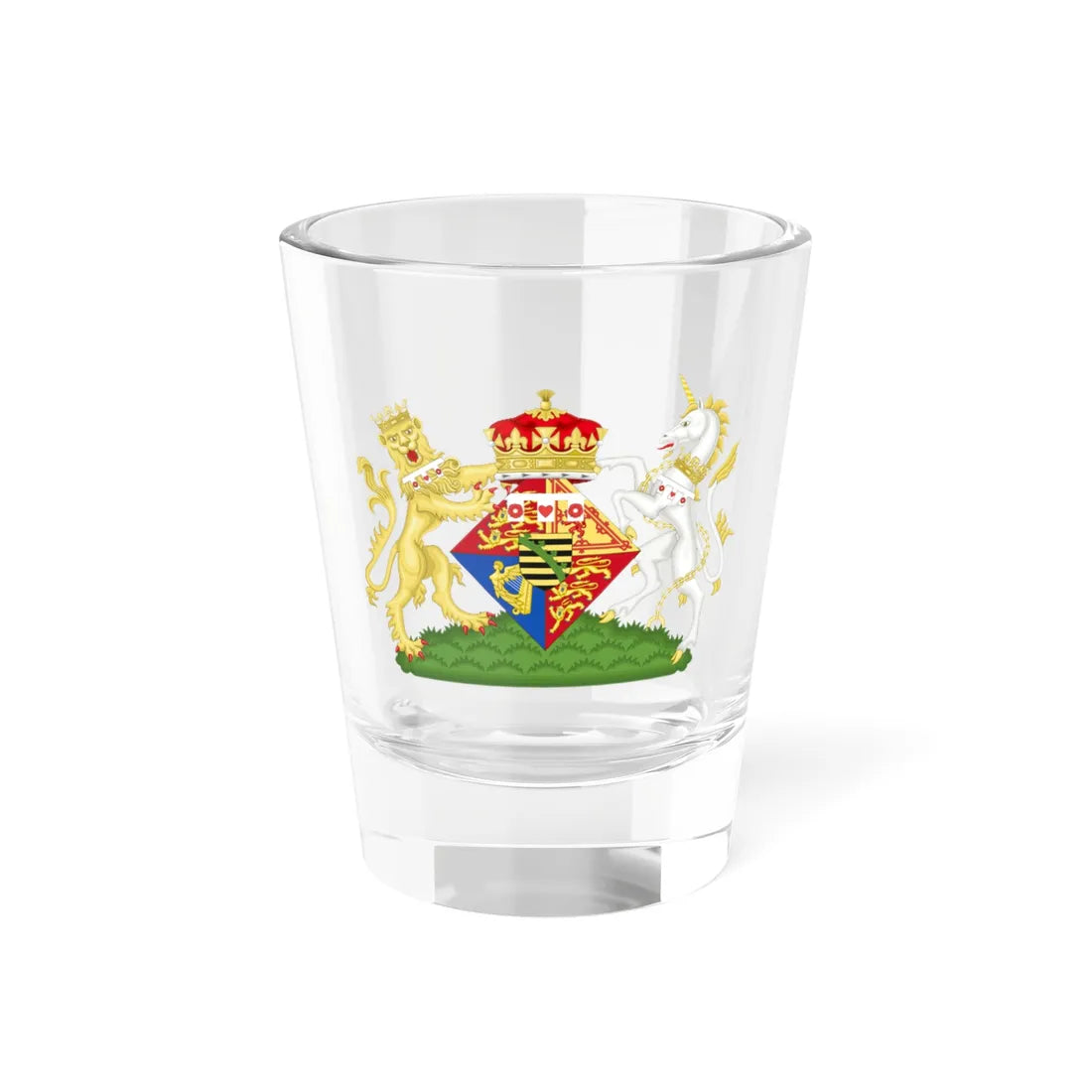 Coat of Arms of Beatrice Princess Henry of Battenberg (United Kingdom) (Coat of Arms) Shot Glass 1.5oz 1.5oz - Go Mug Yourself