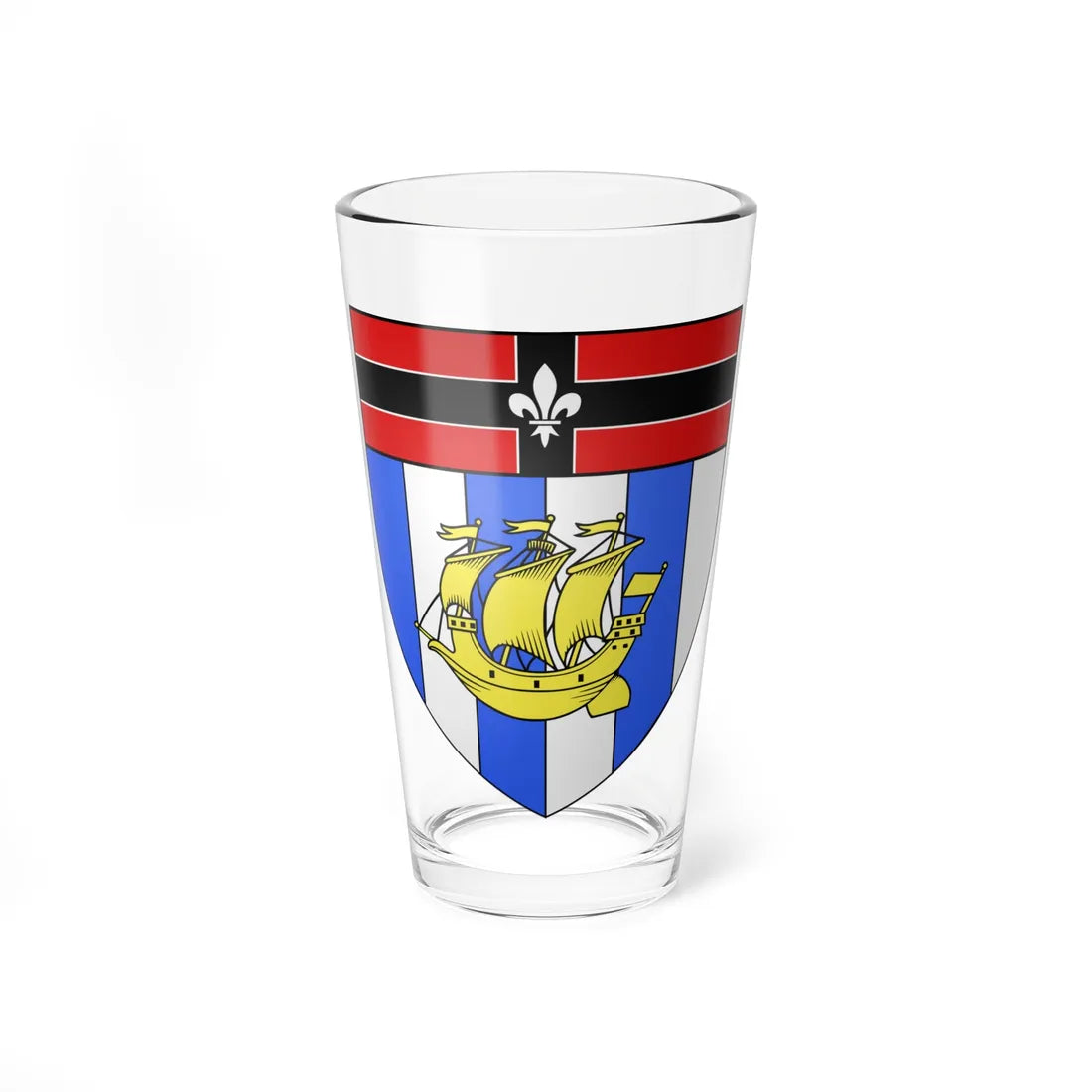 Coat of arms of Beauport (Canada) (Coat of Arms) Pint Glass 16oz 16oz - Go Mug Yourself