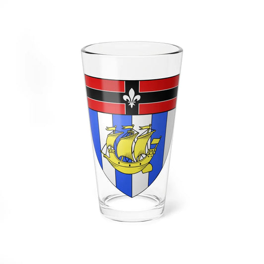 Coat of arms of Beauport (Canada) (Coat of Arms) Pint Glass 16oz 16oz - Go Mug Yourself