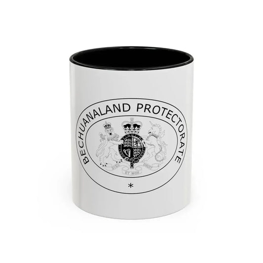 Coat of arms of Bechuanaland Protectorate - Accent Coffee Mug 11oz Black - Go Mug Yourself