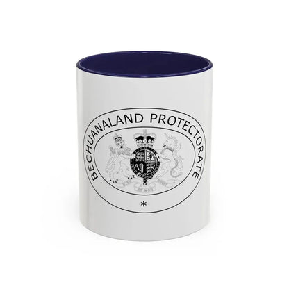 Coat of arms of Bechuanaland Protectorate - Accent Coffee Mug 11oz Navy - Go Mug Yourself
