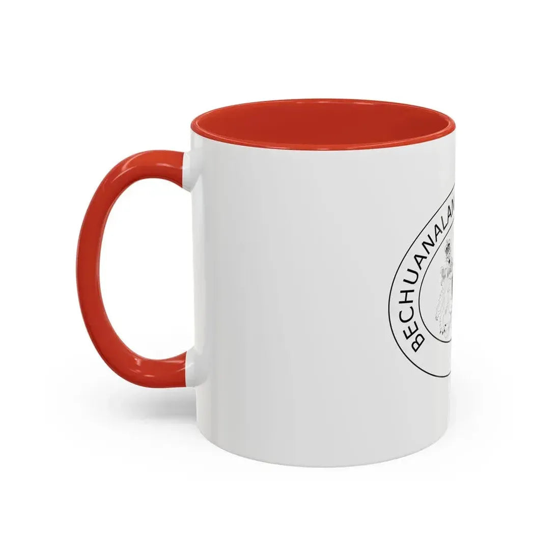 Coat of arms of Bechuanaland Protectorate - Accent Coffee Mug - Go Mug Yourself