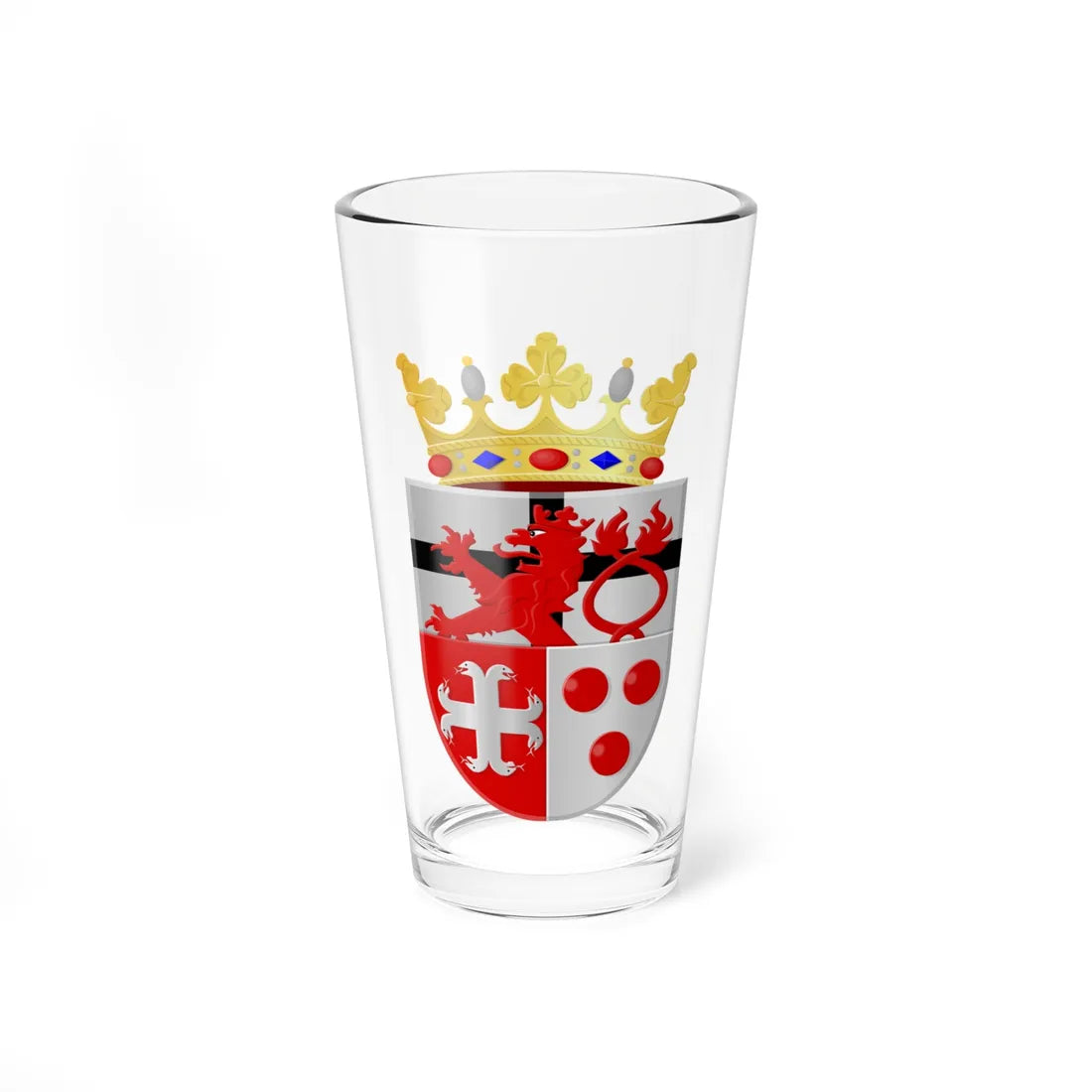 Coat of arms of Beek Limburg (Netherlands) (Coat of Arms) Pint Glass 16oz 16oz - Go Mug Yourself