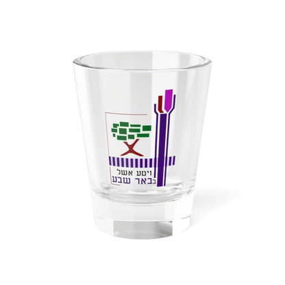 Coat of arms of Beersheba (Israel) (Coat of Arms) Shot Glass 1.5oz 1.5oz - Go Mug Yourself