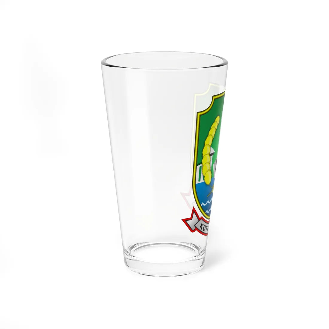 Coat of arms of Bekasi (Indonesia) (Coat of Arms) Pint Glass 16oz - Go Mug Yourself