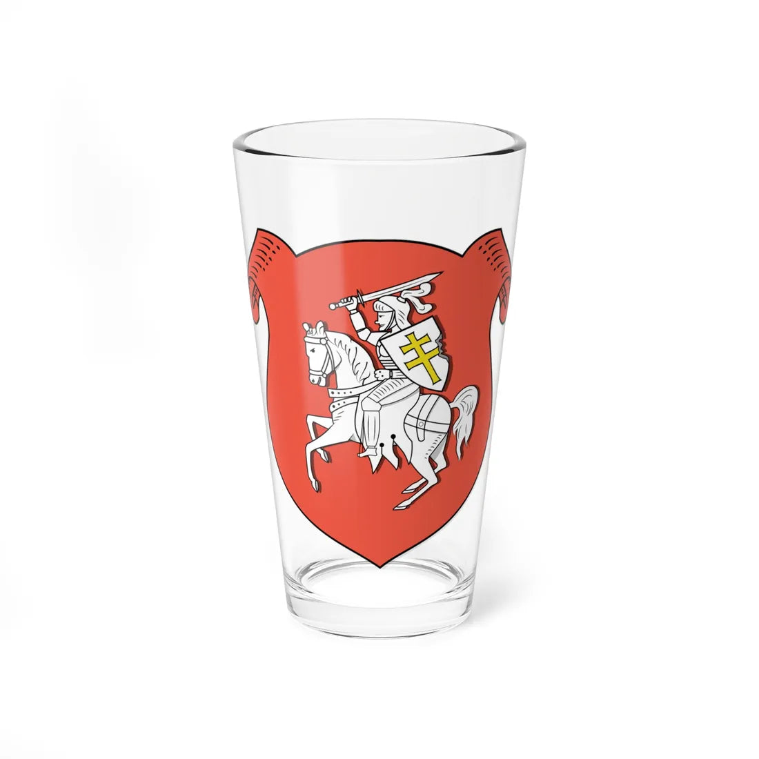 Coat of arms of Belarus 1918 Void Bun Remix 2022 (Belarus) (Coat of Arms) Pint Glass 16oz 16oz - Go Mug Yourself