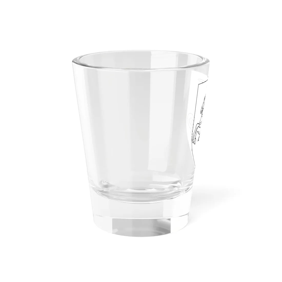 Coat of arms of Belarus 1991-1995 black and white (Belarus) (Coat of Arms) Shot Glass 1.5oz - Go Mug Yourself