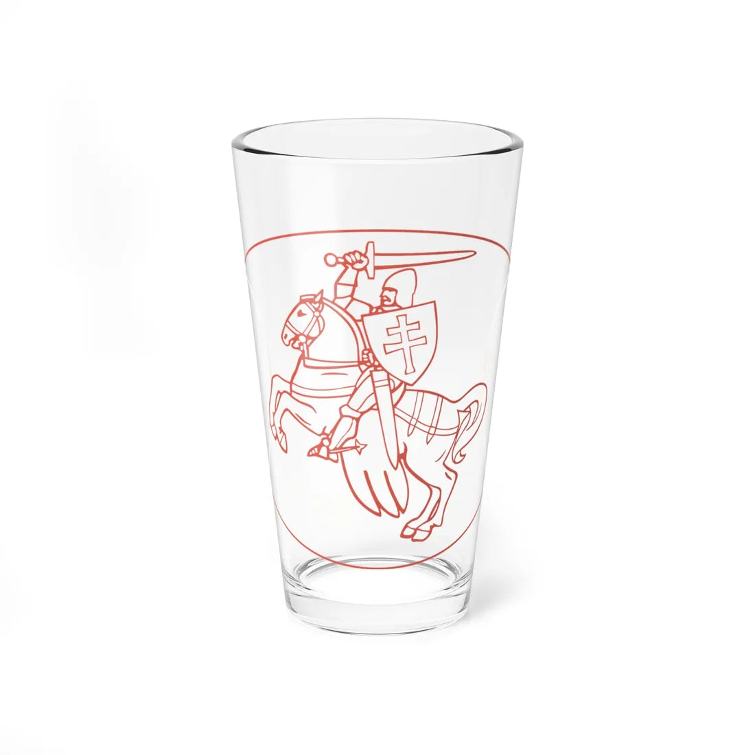 Coat of arms of Belarus 1991-1995 on banknote 1 (Belarus) (Coat of Arms) Pint Glass 16oz 16oz - Go Mug Yourself