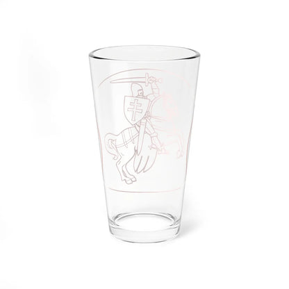 Coat of arms of Belarus 1991-1995 on banknote 1 (Belarus) (Coat of Arms) Pint Glass 16oz - Go Mug Yourself