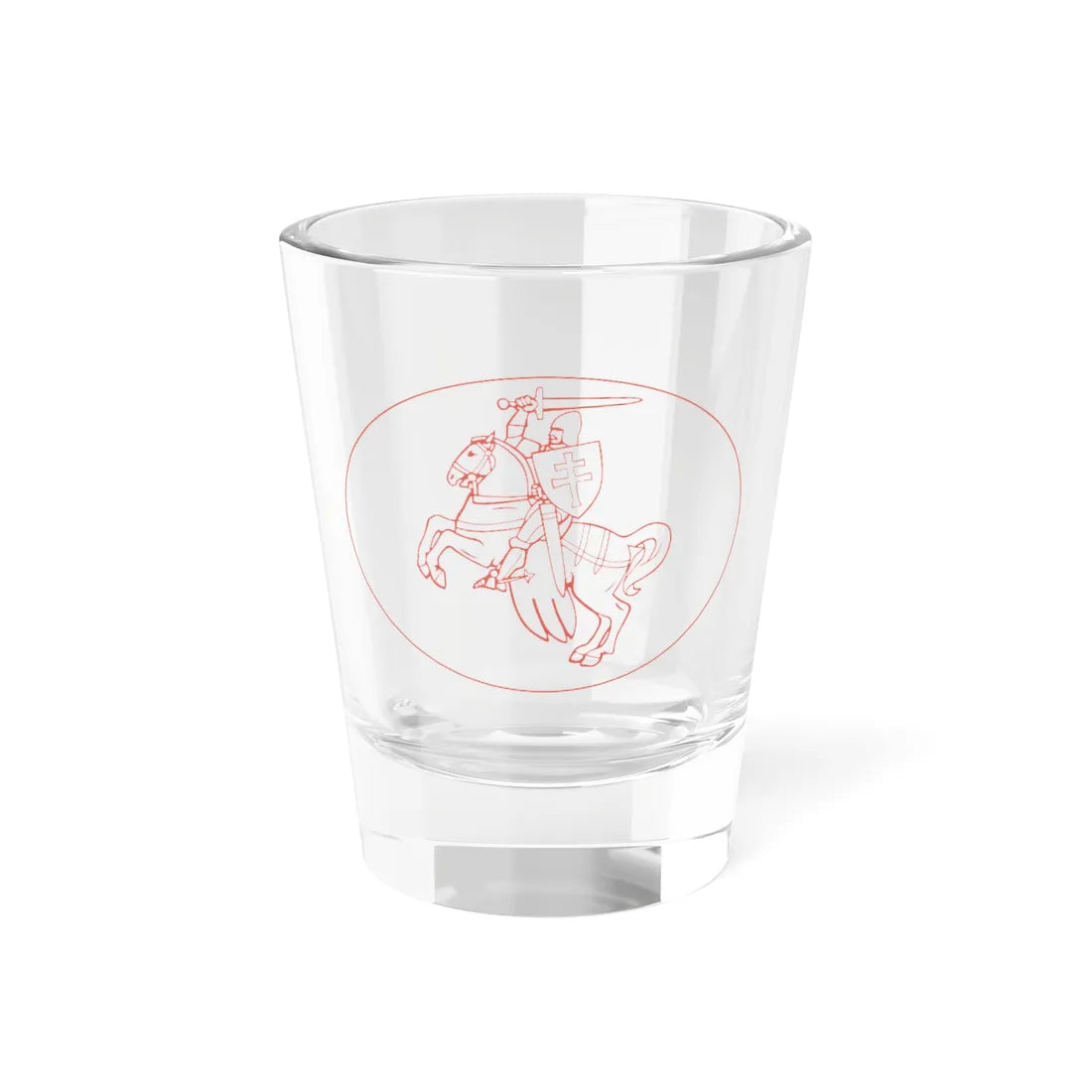 Coat of arms of Belarus 1991-1995 on banknote 1 (Belarus) (Coat of Arms) Shot Glass 1.5oz 1.5oz - Go Mug Yourself