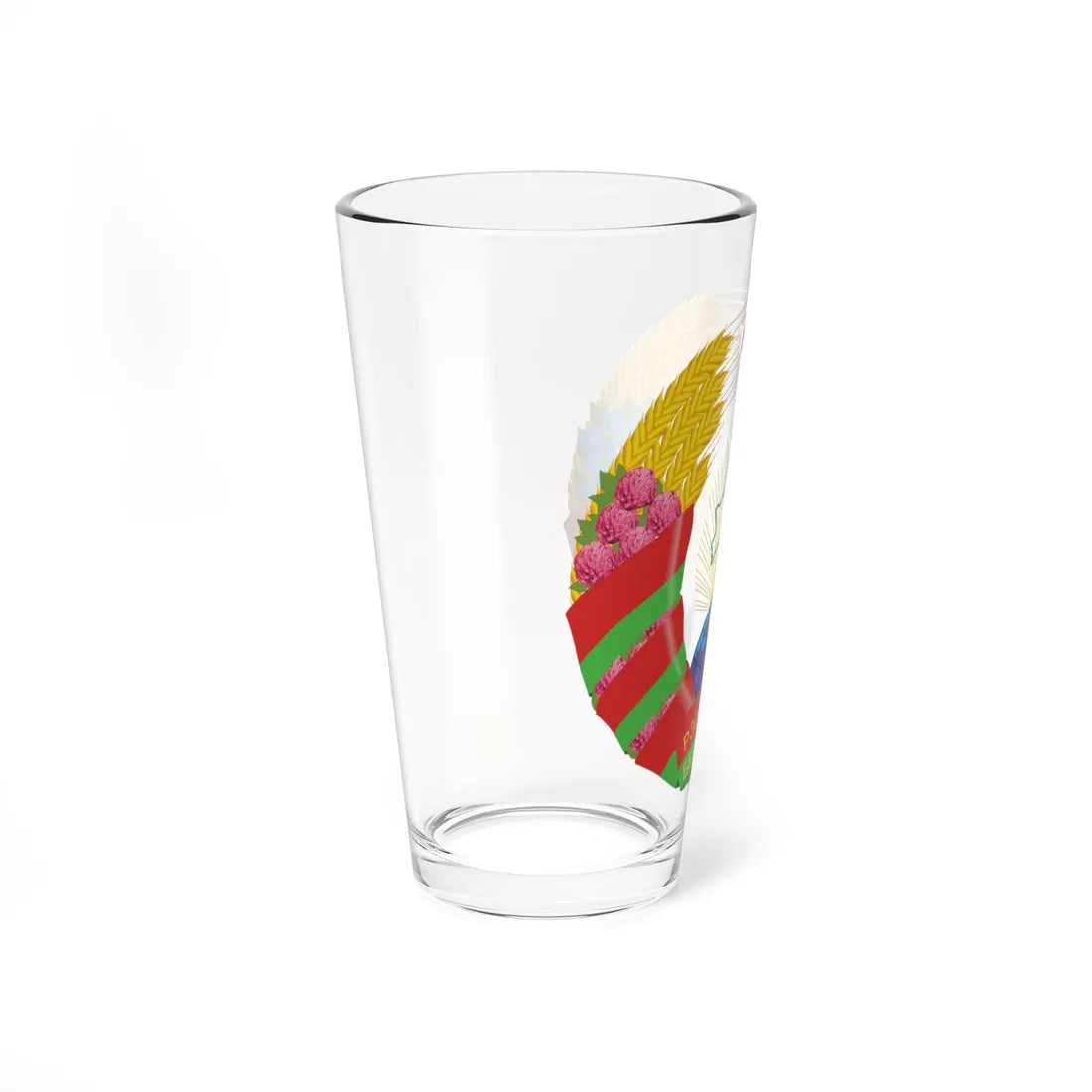 Coat of arms of Belarus 1995-2021 (Belarus) (Coat of Arms) Pint Glass 16oz - Go Mug Yourself
