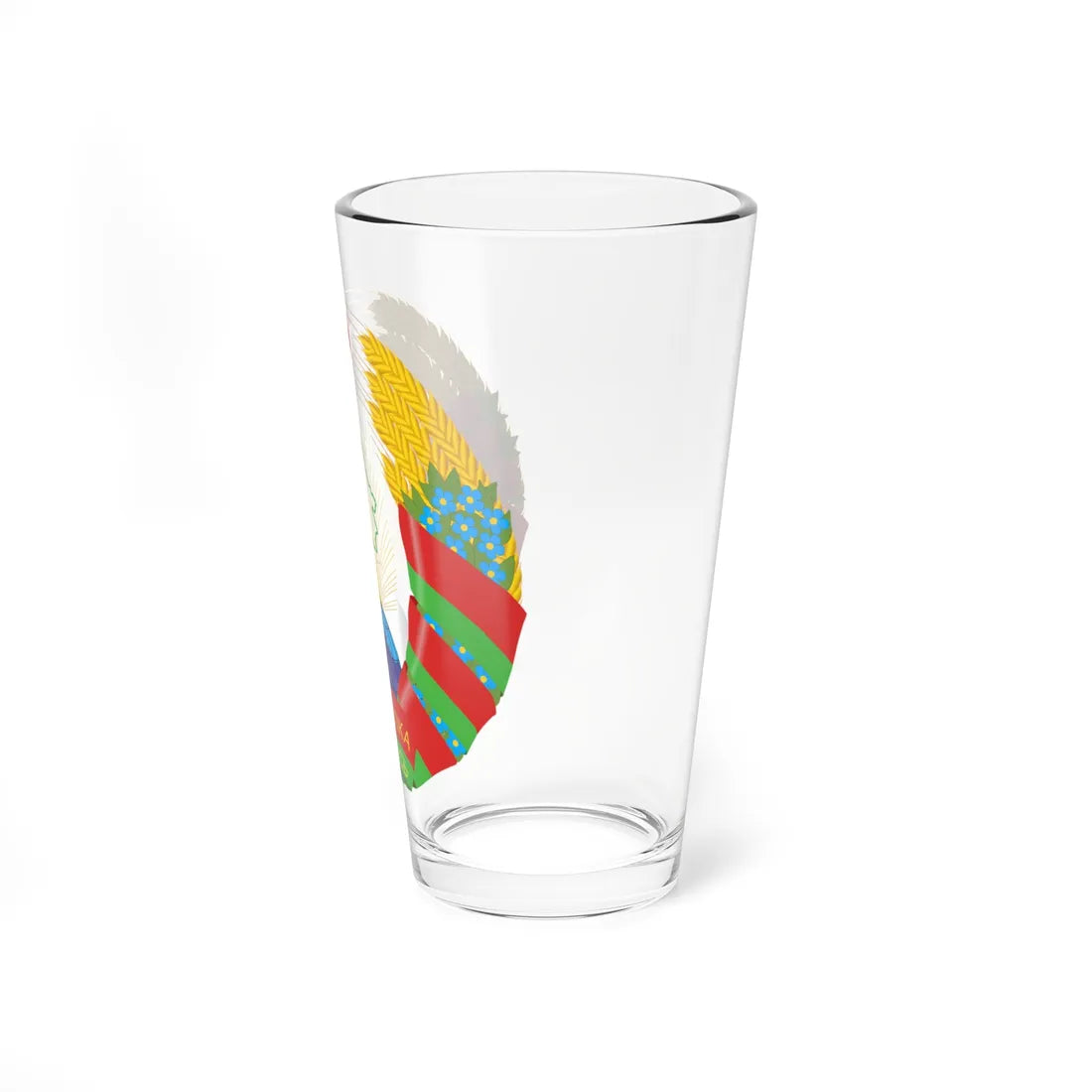 Coat of arms of Belarus 1995-2021 (Belarus) (Coat of Arms) Pint Glass 16oz - Go Mug Yourself