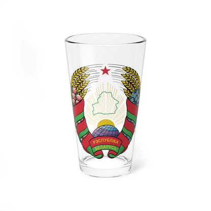 Coat of arms of Belarus (Belarus) (Coat of Arms) Pint Glass 16oz 16oz - Go Mug Yourself