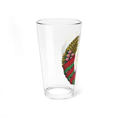 Coat of arms of Belarus (Belarus) (Coat of Arms) Pint Glass 16oz - Go Mug Yourself