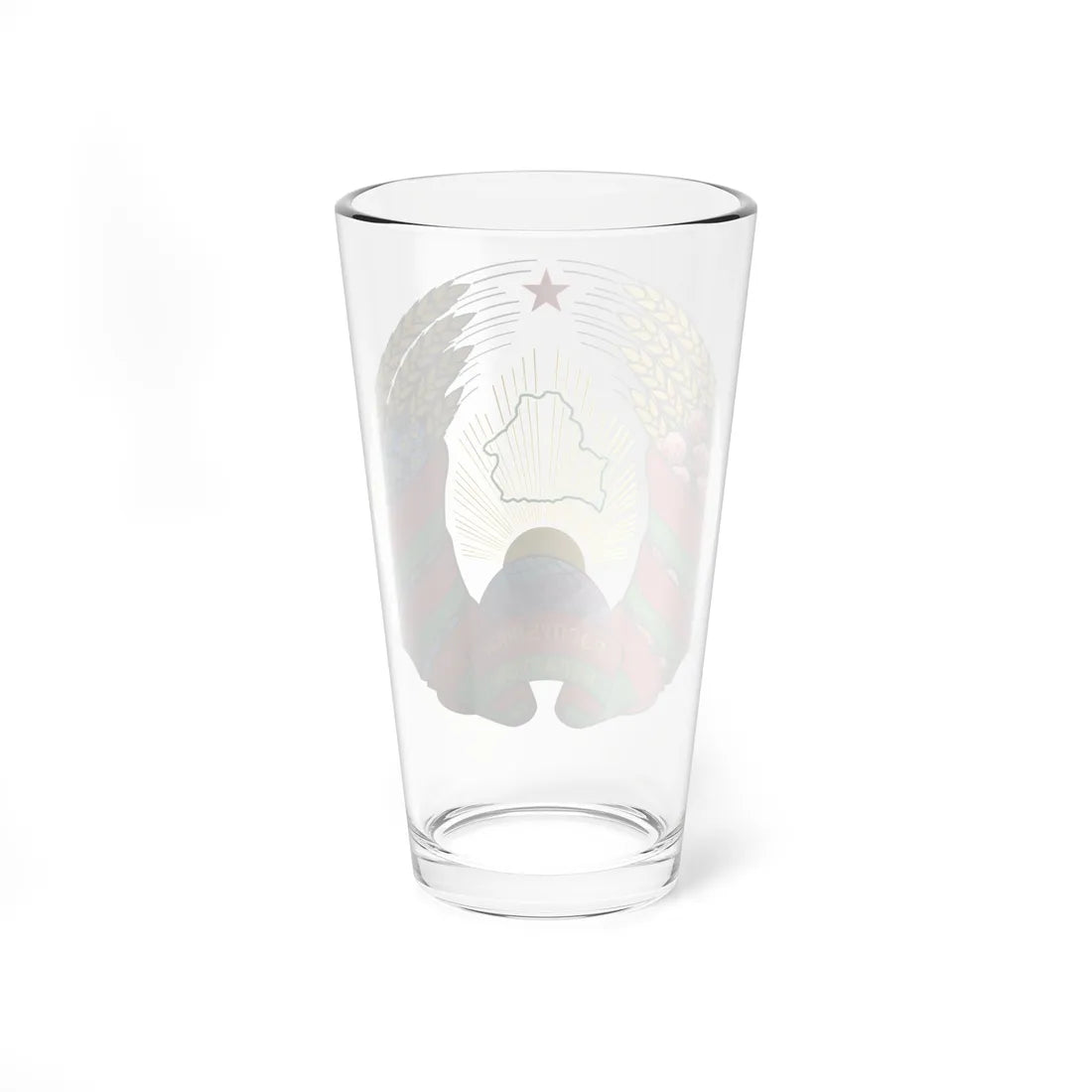 Coat of arms of Belarus (Belarus) (Coat of Arms) Pint Glass 16oz - Go Mug Yourself