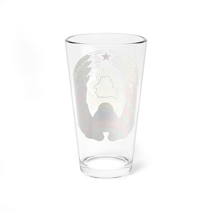 Coat of arms of Belarus (Belarus) (Coat of Arms) Pint Glass 16oz - Go Mug Yourself