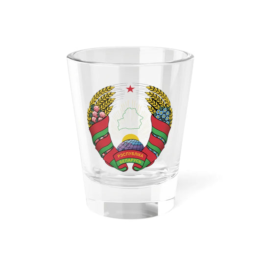 Coat of arms of Belarus (Belarus) (Coat of Arms) Shot Glass 1.5oz 1.5oz - Go Mug Yourself
