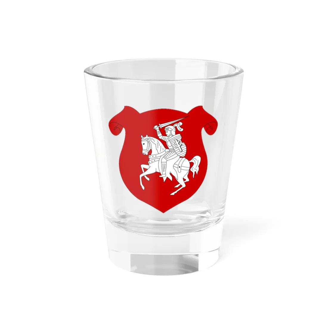 Coat of arms of Belarusian Peoples Republic (Belarus) (Coat of Arms) Shot Glass 1.5oz 1.5oz - Go Mug Yourself