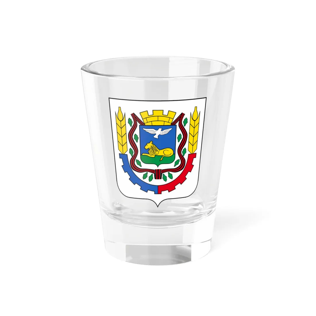 Coat of Arms of Belgorod 1970 (Russia) (Coat of Arms) Shot Glass 1.5oz 1.5oz - Go Mug Yourself