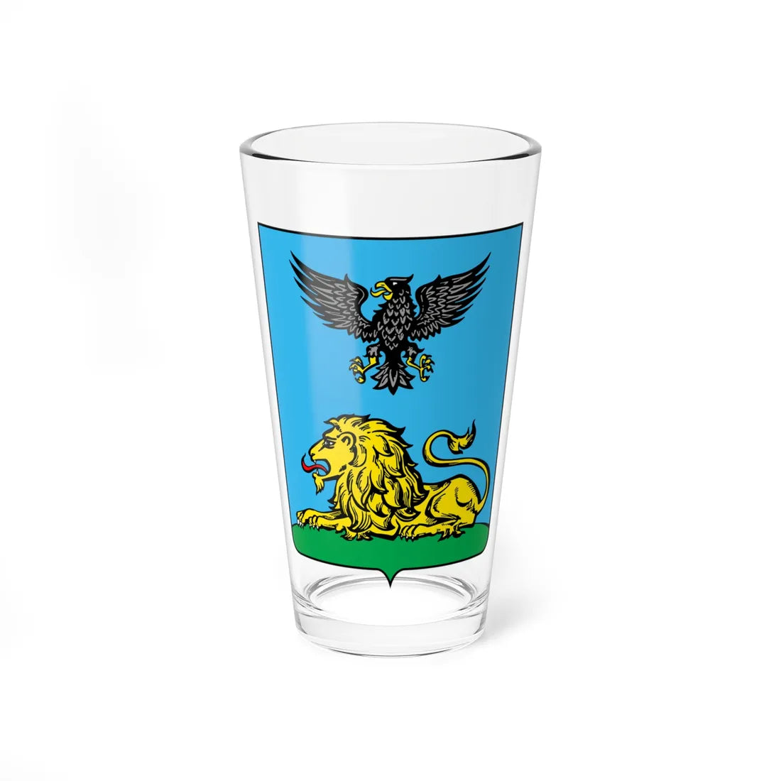Coat of arms of Belgorod Oblast (Russia) (Coat of Arms) Pint Glass 16oz 16oz - Go Mug Yourself