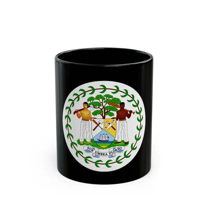 Coat of arms of Belize (1981-2019) - Black Coffee Mug 11oz - Go Mug Yourself