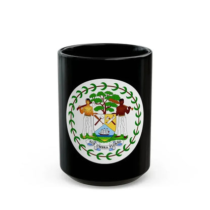 Coat of arms of Belize (1981-2019) - Black Coffee Mug 15oz - Go Mug Yourself