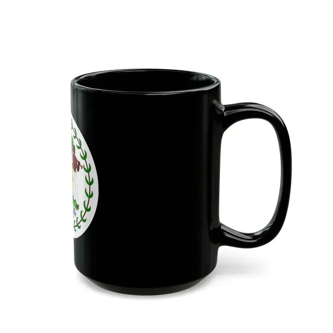 Coat of arms of Belize (1981-2019) - Black Coffee Mug - Go Mug Yourself