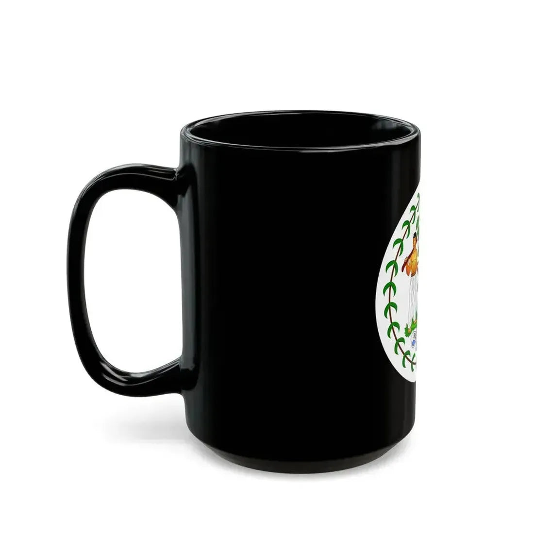 Coat of arms of Belize (1981-2019) - Black Coffee Mug - Go Mug Yourself