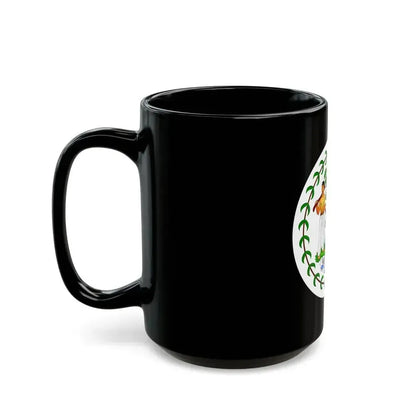 Coat of arms of Belize (1981-2019) - Black Coffee Mug - Go Mug Yourself