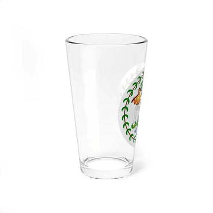 Coat of arms of Belize (1981-2019) - Pint Glass 16oz - Go Mug Yourself