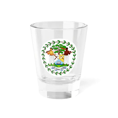 Coat of arms of Belize (1981-2019) - Shot Glass 1.5oz 1.5oz - Go Mug Yourself
