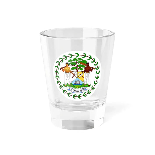 Coat of arms of Belize (1981-2019) - Shot Glass 1.5oz 1.5oz - Go Mug Yourself