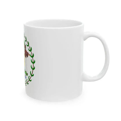 Coat of arms of Belize (1981-2019) - White Coffee Mug - Go Mug Yourself
