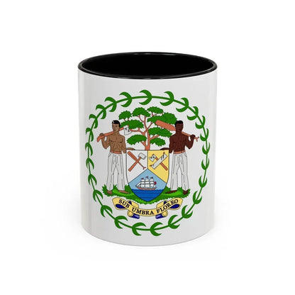 Coat of arms of Belize - Accent Coffee Mug 11oz Black - Go Mug Yourself