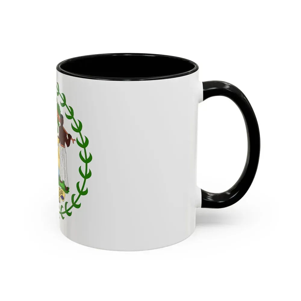 Coat of arms of Belize - Accent Coffee Mug - Go Mug Yourself