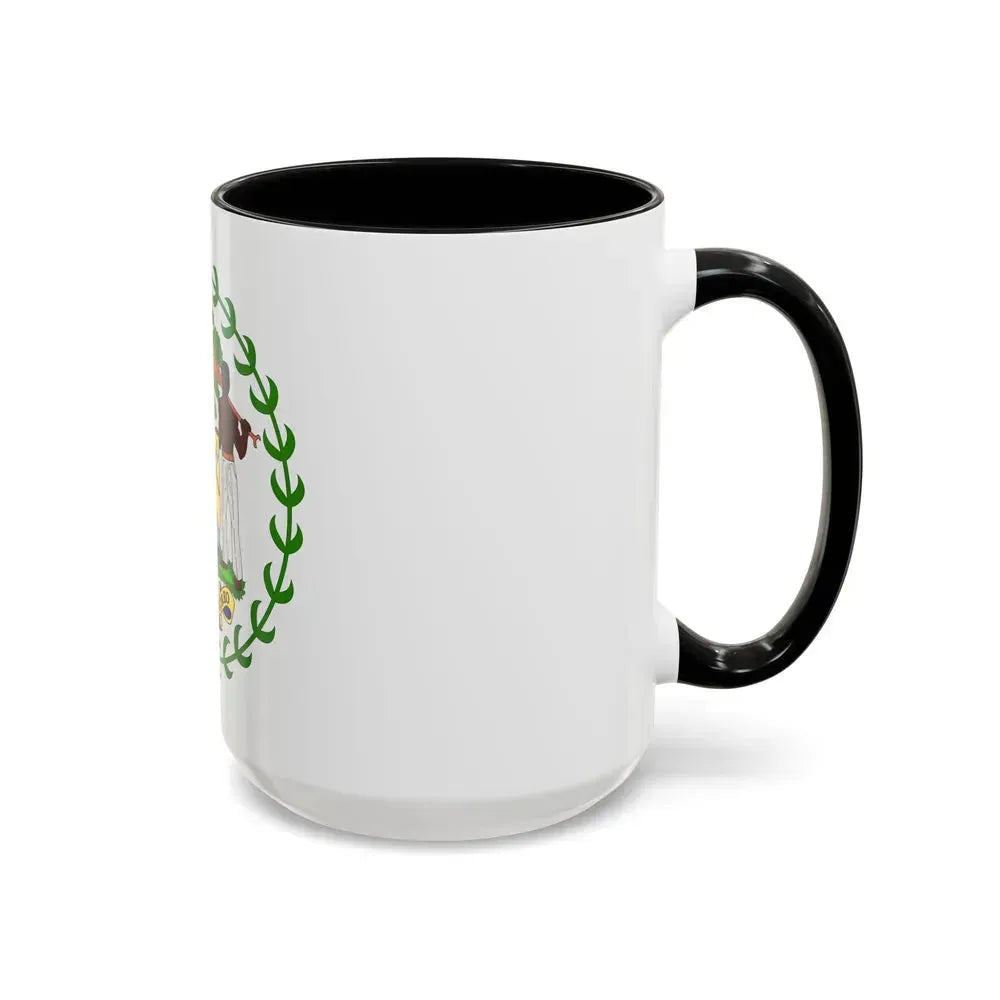 Coat of arms of Belize - Accent Coffee Mug - Go Mug Yourself