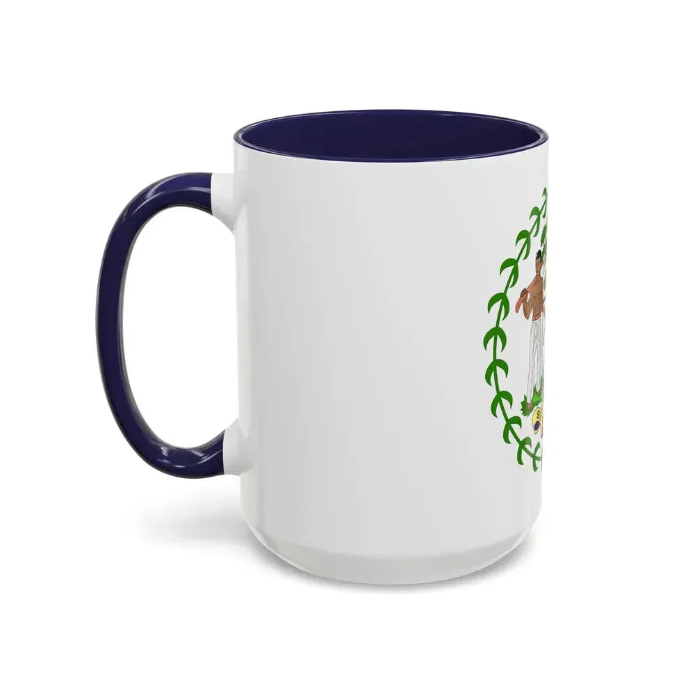 Coat of arms of Belize - Accent Coffee Mug - Go Mug Yourself