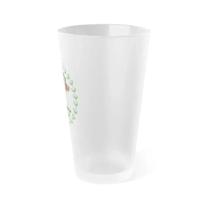 Coat of arms of Belize - Frosted Pint Glass 16oz - Go Mug Yourself