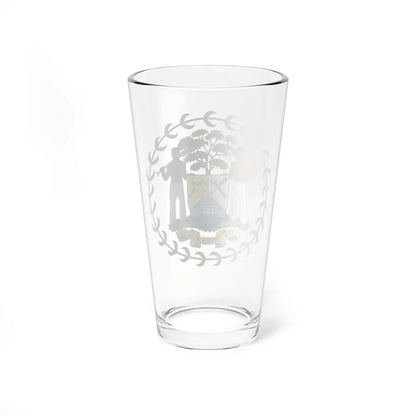 Coat of arms of Belize - Pint Glass 16oz-Go Mug Yourself