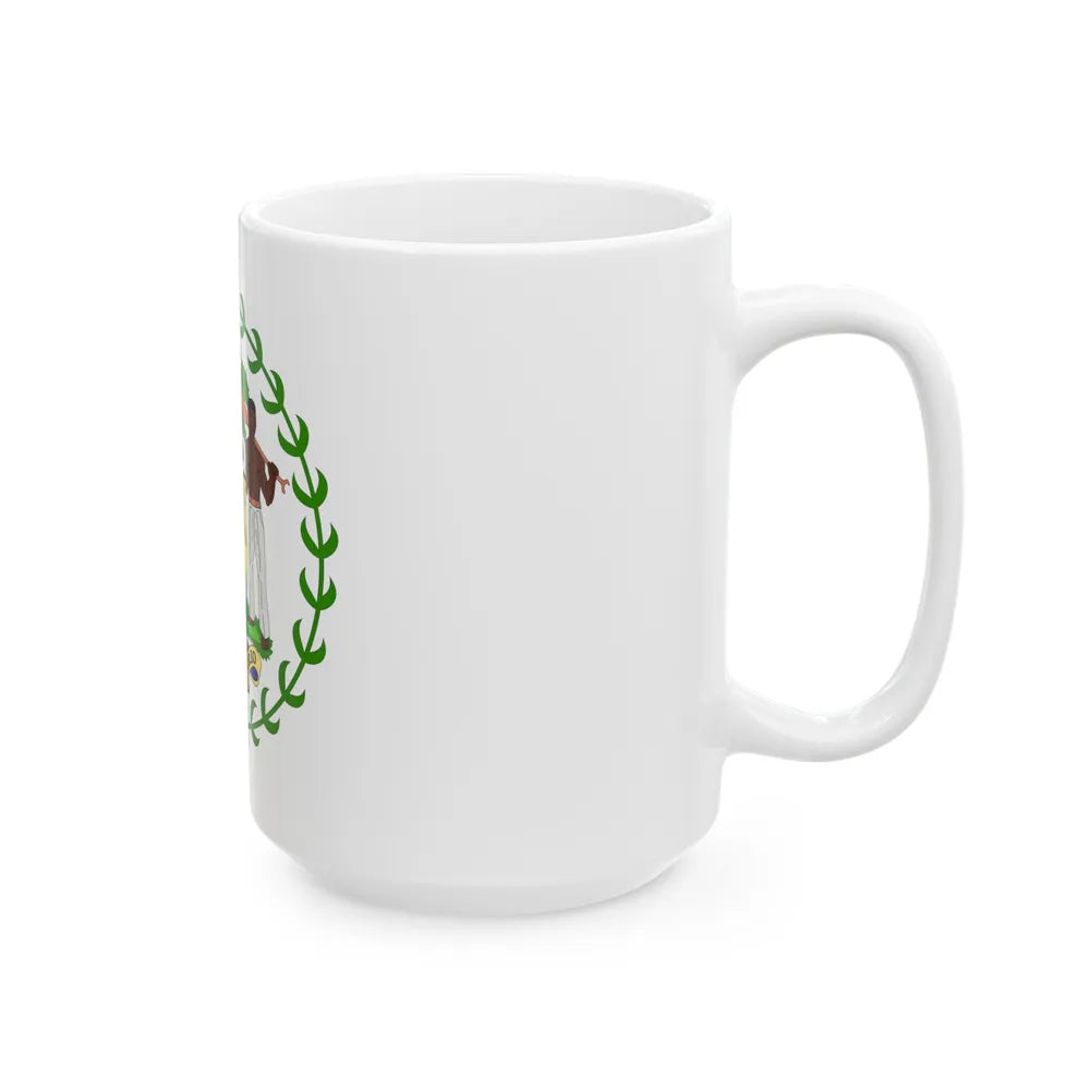 Coat of arms of Belize - White Coffee Mug-Go Mug Yourself